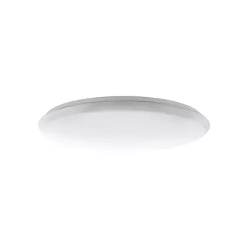 Plafoniera Eglo GIRON-S, LED integrat inclus, IP20, baza din otel alb, abajur plastic cu efect cristal alb | Eglo-97542