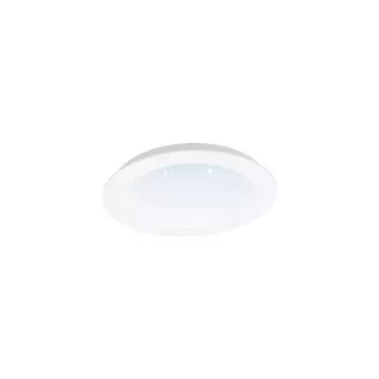 Spot incastrabil Eglo FIOBBO, LED integrat inclus, IP20, baza din otel alb, abajur plastic cu efect cristal alb | Eglo-97593
