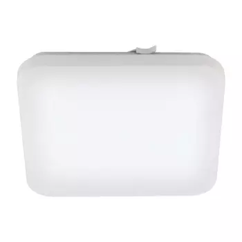 Plafoniera baie Eglo FRANIA, LED integrat inclus, IP44, baza din otel alb, abajur plastic alb | Eglo-97885