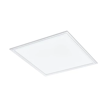 Plafoniera Eglo SALOBRENA 1, LED integrat inclus, IP20, baza din aluminiu alb, abajur plastic alb | Eglo-98129