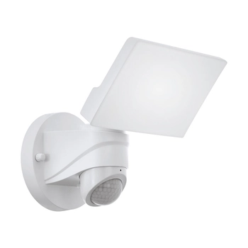 Aplica exterior cu senzor de miscare Eglo PAGINO, LED integrat inclus, IP44, baza din plastic alb | Eglo-98177