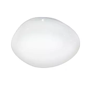 Plafoniera Eglo SILERAS-A, LED integrat inclus, IP20, baza din otel alb, abajur plastic cu efect cristal alb | Eglo-98228