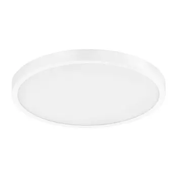 Plafoniera Eglo FUEVA-A, LED integrat inclus, IP20, baza din aluminiu alb, abajur plastic alb | Eglo-98293