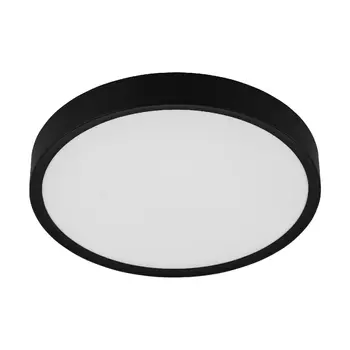 Plafoniera Eglo MUSURITA, LED integrat inclus, IP20, baza din metal-plastic negru, abajur plastic alb | Eglo-98604