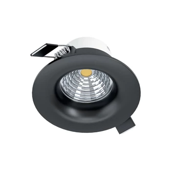 Spot incastrabil Eglo SALICETO, LED integrat inclus, IP20, baza din aluminiu negru | Eglo-98607