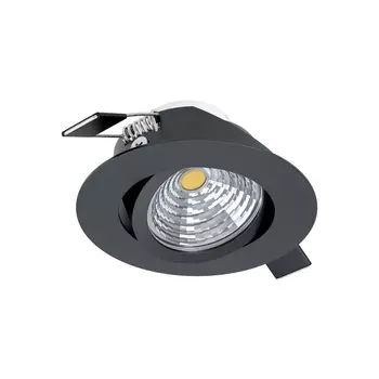 Spot incastrabil Eglo SALICETO, LED integrat inclus, IP20, baza din aluminiu negru | Eglo-98609