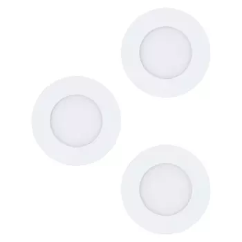 Spot incastrabil Eglo FUEVA 1, LED integrat inclus, IP20-44, baza din metal alb, abajur plastic alb | Eglo-98633