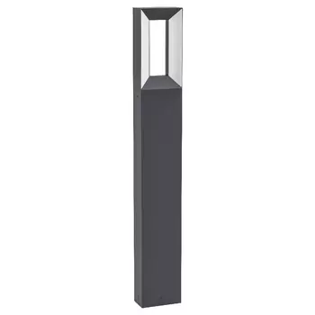 Stalp exterior Eglo RIFORANO, LED integrat inclus, IP54, baza din aluminiu negru, abajur plastic alb | Eglo-98728