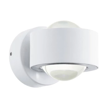 Aplica exterior Eglo TREVIOLO, LED integrat inclus, IP44, baza din aluminiu alb, abajur sticla transparent | Eglo-98747