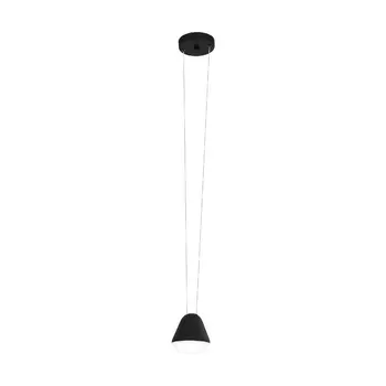 Pendul Eglo PALBIETA, dulie GU10-LED, contine becul, IP20, baza din otel negru, abajur plastic satinat-transparent | Eglo-99033
