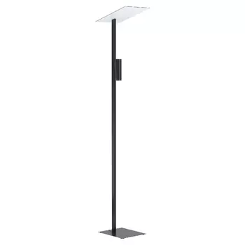 Lampadar Eglo BUDENSEA, dulie GU10-LED, contine becul, IP20, baza din aluminiu negru-alb | Eglo-99113