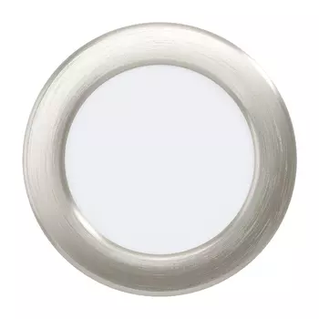 Spot incastrabil Eglo FUEVA 5, LED integrat inclus, IP20, baza din otel nichel satinat, abajur plastic alb | Eglo-99137