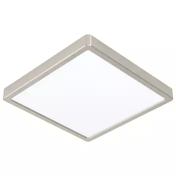 Plafoniera Eglo FUEVA 5, LED integrat inclus, IP20, baza din otel nichel satinat, abajur plastic alb | Eglo-99242