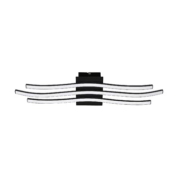Plafoniera Eglo RONCADE 1, LED integrat inclus, IP20, baza din aluminiu-otel negru, abajur plastic alb | Eglo-99321
