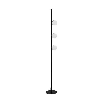 Lampadar Eglo PHIANEROS, LED integrat inclus, baza din otel negru, abajur plastic negru-alb | Eglo-99378