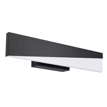 Aplica de perete Eglo ISIDRO, LED integrat inclus, IP20, baza din aluminiu-otel negru, abajur plastic satinat | Eglo-99563