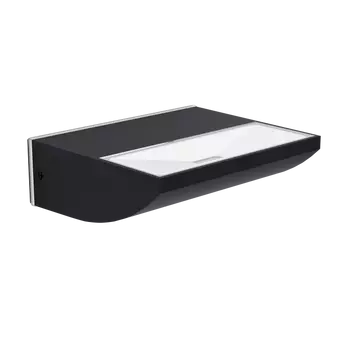 Aplica exterior Eglo SORRONARO, LED integrat inclus, IP64, baza din aluminiu-plastic negru, abajur plastic transparent | Eglo-99578