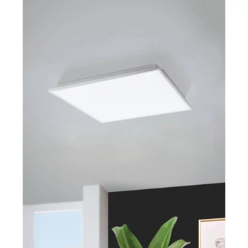 Plafoniera Eglo HERRORA-Z, LED integrat inclus, IP20, baza din aluminiu alb, abajur plastic alb | Eglo-99639