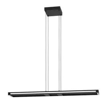 Pendul Eglo SALVILANAS-Z, LED integrat inclus, IP20, baza din aluminiu-otel negru, abajur plastic alb | Eglo-99681