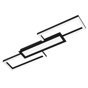 Plafoniera Eglo MONIROTE, LED integrat inclus, IP20, baza din aluminiu-otel negru, abajur plastic alb | Eglo-99792