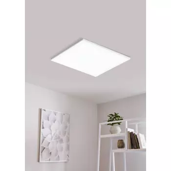 Plafoniera Eglo TURCONA-CCT, LED integrat inclus, IP20, baza din aluminiu-otel alb, abajur plastic alb | Eglo-99835