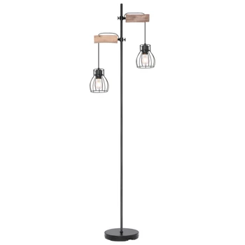 Lampadar Globo MINA metal negru metal negru E27 2x 40W (nu contine) IP20 - 15326-2SN