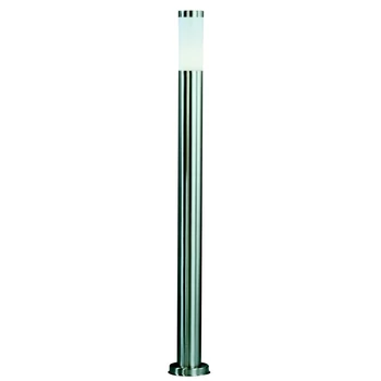 Stalp exterior Globo BOSTON otel inoxidabil plastic opal E27 1x 23W (nu contine) IP44 - 3159