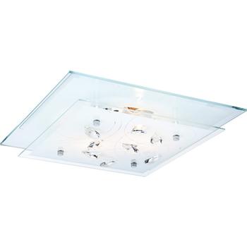 Aplica Globo JASMINA metal chrom sticla E27 2x 40W (nu contine) IP20 - 40408-2