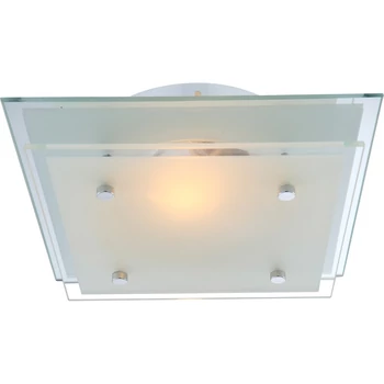 Plafoniera Globo INDI metal chrom sticla transparent E27 1x 60W (nu contine) IP20 - 48168