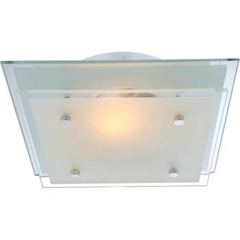 Plafoniera Globo INDI metal chrom sticla transparent E27 1x 60W (nu contine) IP20 - 48168