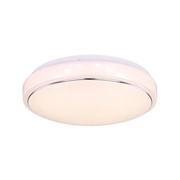 Plafoniera Globo KALLE metal alb plastic opal stralucitor LED 1x 18W 3000K (inclus) IP20 - 48408-18