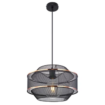 Pendul Globo BELLONA metal negru metal negru E27 1x 60W (nu contine) IP20 - 54020H1