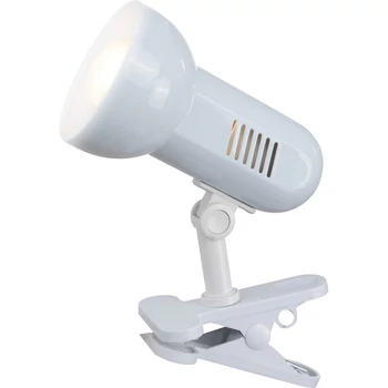 Veioza cu clema Globo BASIC metal alb plastic alb E27 1x 40W (nu contine) IP20 - 5496