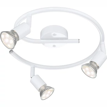 Plafoniera Globo OLANA metal alb GU10-LED 3x 3W 3000K (inclus) IP20 - 57381-3L