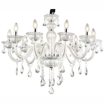 Candelabru Globo TEEJAY metal alb sticla E14 10x 40W (nu contine) IP20 - 64118-10