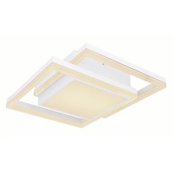 Plafoniera Globo SQUARES metal alb acril opal LED 1x 22W (inclus) IP20 - 67225-24FSH