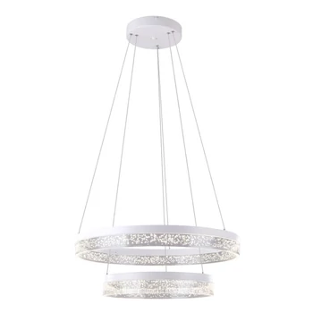 Pendul Globo SMITTY metal alb transparent LED 1x 60W 4000K (inclus) IP20 - 68225-60