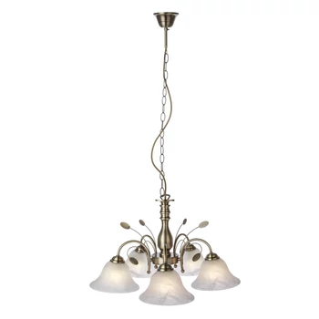 Candelabru Globo POSADAS metal sticla E27 5x 60W (nu contine) IP20 - 69007-5H