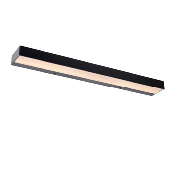 Aplica de perete pentru baie Lucide ALEXA, negru, LED 8W, 3000K, IP44 - 04210/08/30