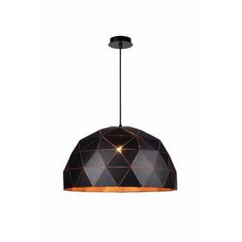 Pendul Lucide OTONA stil modern metal negru forma rotund E27 IP20 - 21409/60/30