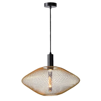 Pendul Lucide MESH stil modern metal auriu mat-alama forma ovala E27 IP20 - 21423/45/02