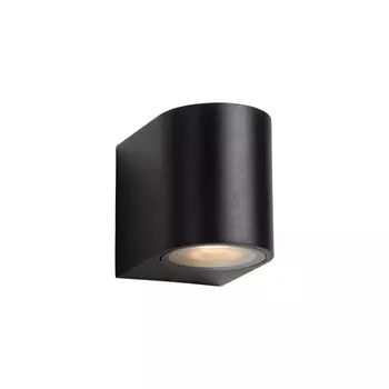 Aplica exterior Lucide ZORA-LED stil modern aluminiu negru forma semicircular GU10-LED IP44 - 22861/05/30