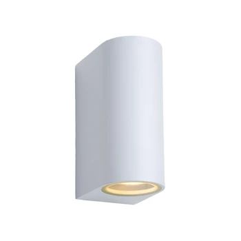 Aplica exterior Lucide ZORA-LED stil modern aluminiu alb forma semicircular GU10-LED IP44 - 22861/10/31