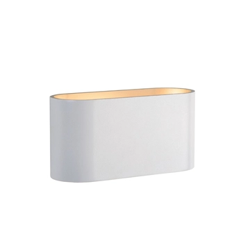 Aplica de perete Lucide XERA stil modern aluminiu alb forma ovala G9 IP20 - 23254/01/31