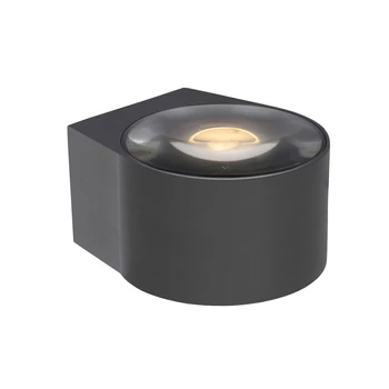 Aplica spot baie Lucide RAYEN stil modern aluminiu negru forma rotund LED IP65 - 27220/12/30