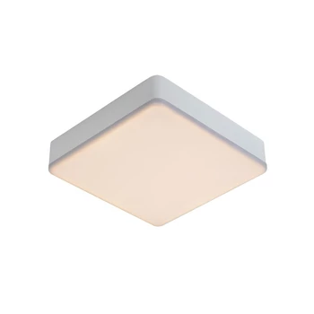 Plafoniera baie Lucide CERES-LED stil modern aluminiu alb forma unghiular LED IP44 - 28113/30/31