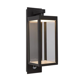 Aplica de perete cu senzor de miscare Lucide CLAIRETTE stil modern aluminiu antracit forma dreptunghi LED IP54 - 28861/10/30