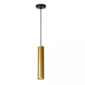 Pendul Lucide POLYGON stil modern aluminiu auriu mat-alama negru forma cilindric GU10 IP20 - 35414/30/02