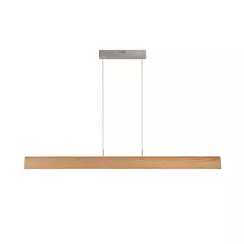 Pendul Lucide SYTZE stil modern lemn lemn deschis crom satinat forma dreptunghi LED IP20 - 48450/32/72