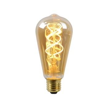 Bec filament dimabil Lucide E27-LED 5W 380lm 2200K 360° Cri80 sticla chihlimbar - 49034/05/62